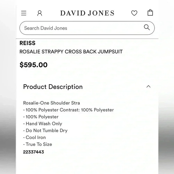 REISS ROSALIE STRAPPY CROSS BACK JUMPSUIT - Picture 9 of 15